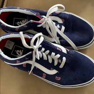 Like new Vans shoes for the Red Sox fan